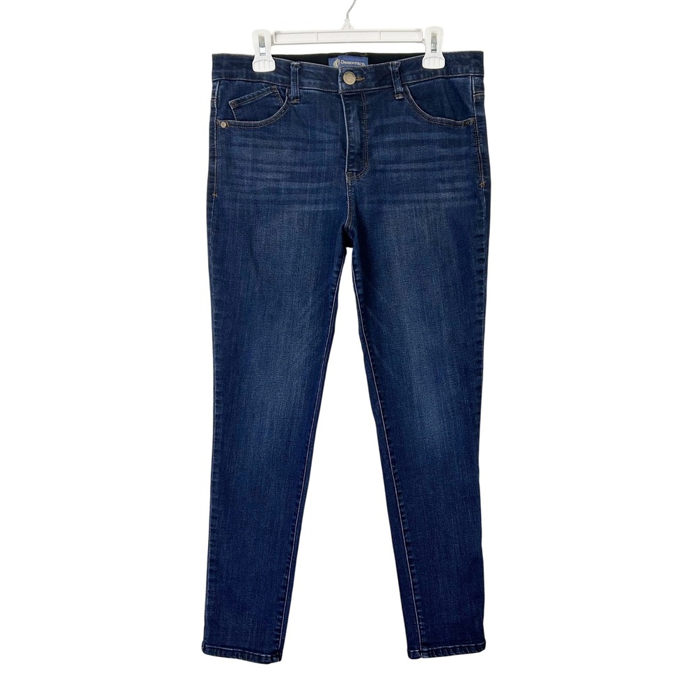 Democracy Ab Solution High Rise Skinny Jeans Women's Size 10 Dark Wash Stretch